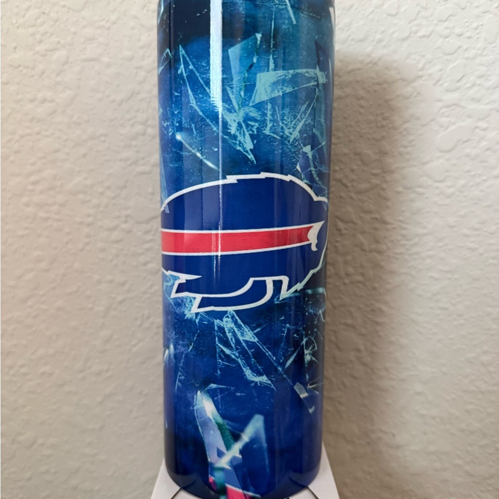 Blue Tumbler with Buffalo Logo